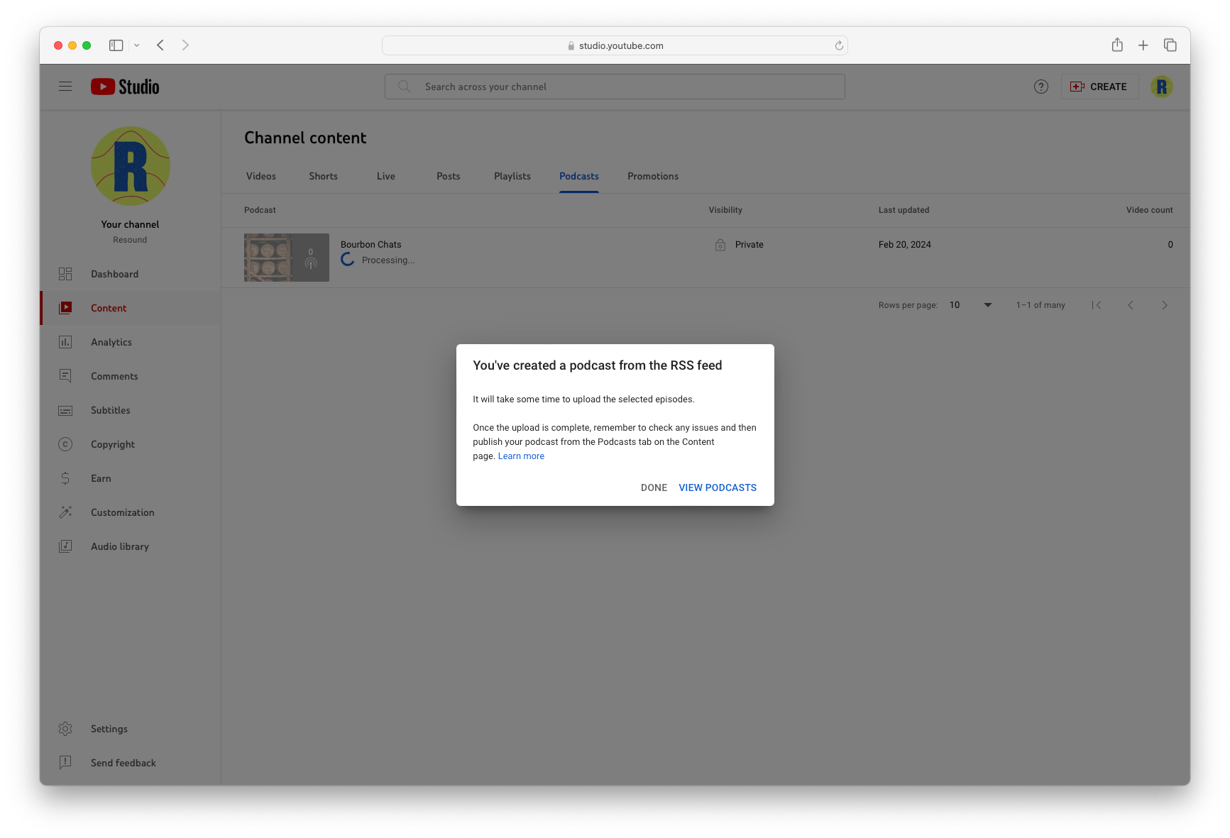 How To Post A Podcast On Youtube And Youtube Music Step By Step Resound How To Post A Podcast On Youtube And Youtube Music Step By Step Resound